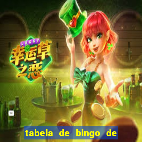 tabela de bingo de 1 a 100